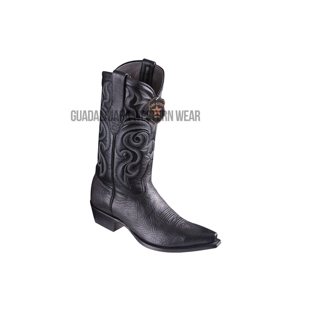 Mens black snip hot sale toe cowboy boots