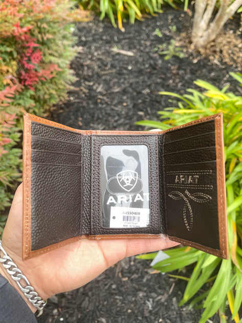 Ariat Mens Mexico Logo Tri-Fold Wallet – Guadalajara Western Wear