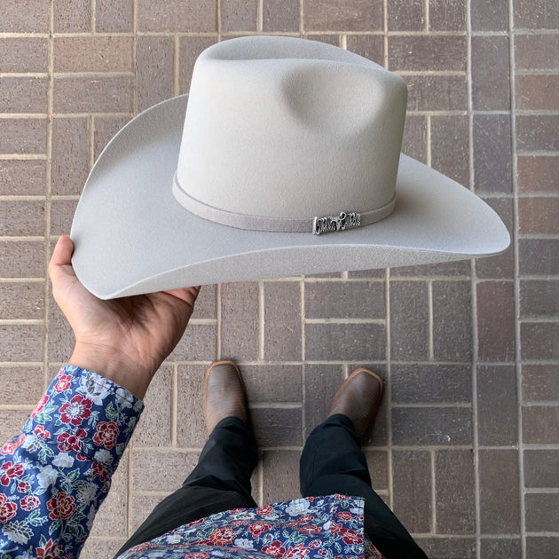 Stetson 6X Skyline Silver Grey Felt Cowboy Hat