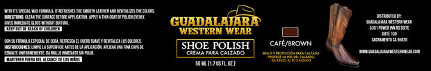 BROWN SHOE POLISH / CREMA PARA CALZADO COLOR CAFE