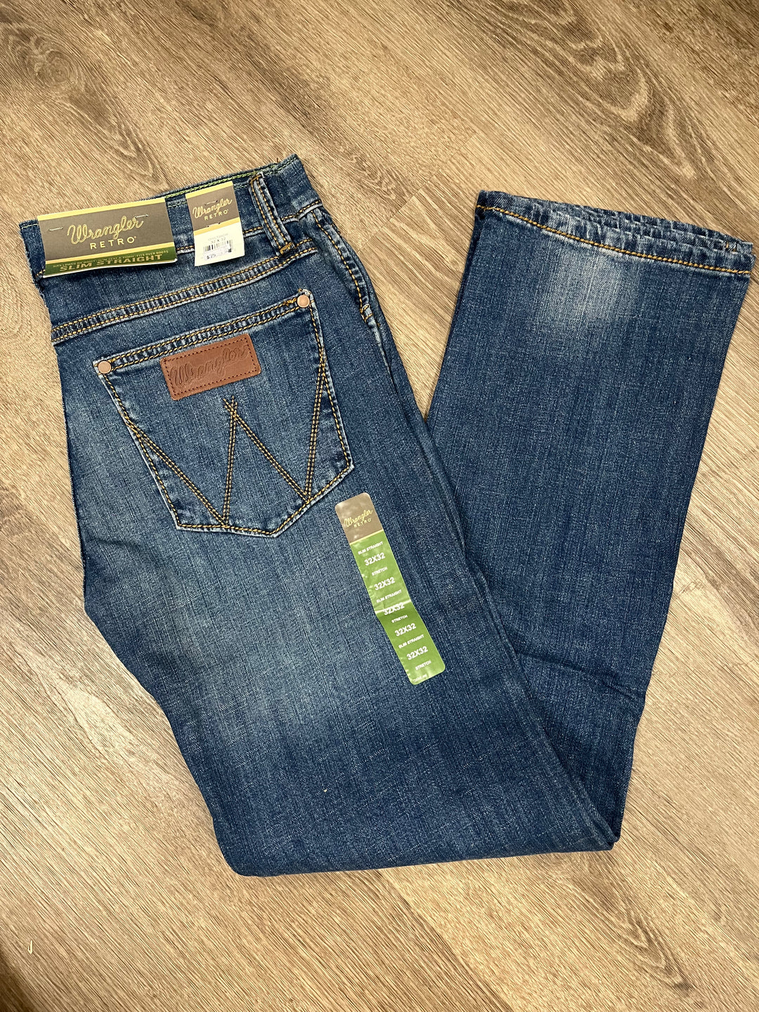 Mens orders Wrangler Retro Jeans Slim Straight 36 x 34