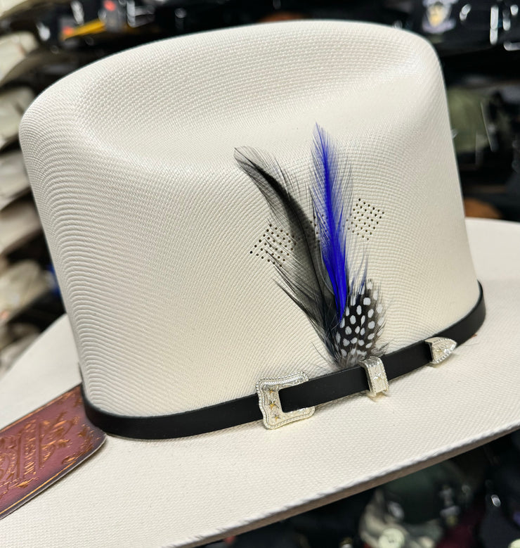 Original Stetson Feather (Blue/Black) (Pack of 2)