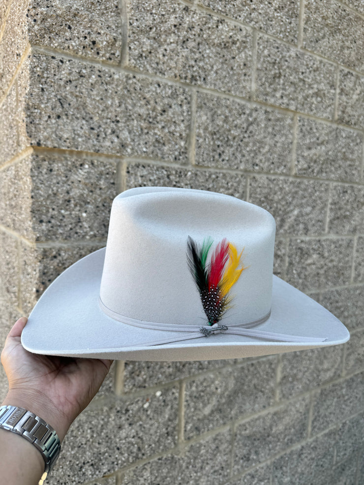 Stetson 6x Rancher Silverbelly Cowboy Felt Hat Sinaloa (Copa Alta Falda/Brim 3.5")