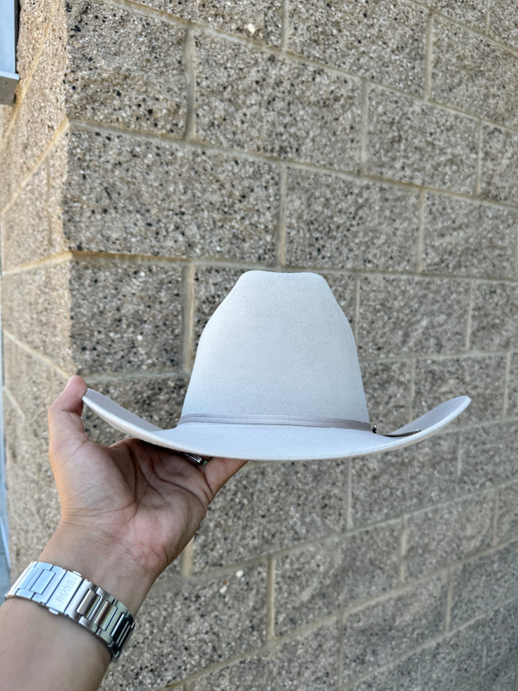 Stetson 6x Rancher Silverbelly Cowboy Felt Hat Sinaloa (Copa Alta Falda/Brim 3.5")