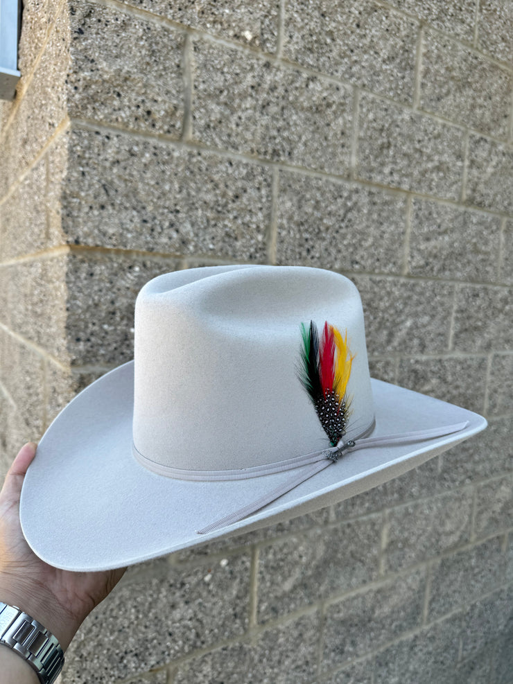 Stetson 6x Rancher Silverbelly Cowboy Felt Hat Sinaloa (Copa Alta Falda/Brim 3.5")