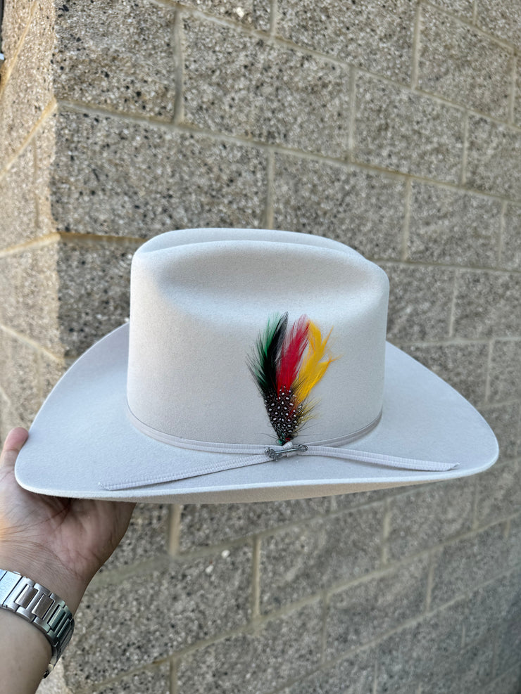 Stetson 6x Rancher Silverbelly Cowboy Felt Hat Sinaloa (Copa Alta Falda/Brim 3.5")