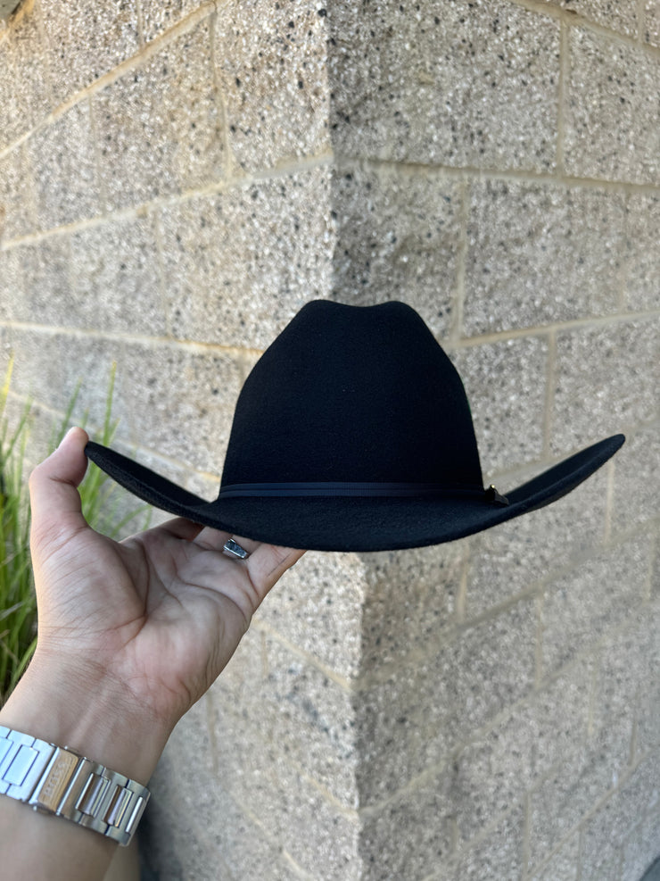 Twinstone 4x BLK Felt Hat Horma Sinaloa (Copa Chica Falda/Brim 3.5")