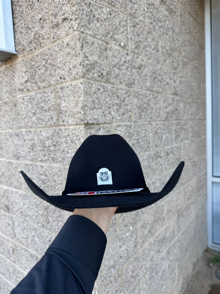 Justin Men's 3x Rodeo Black Felt Cattleman Cowboy Hat