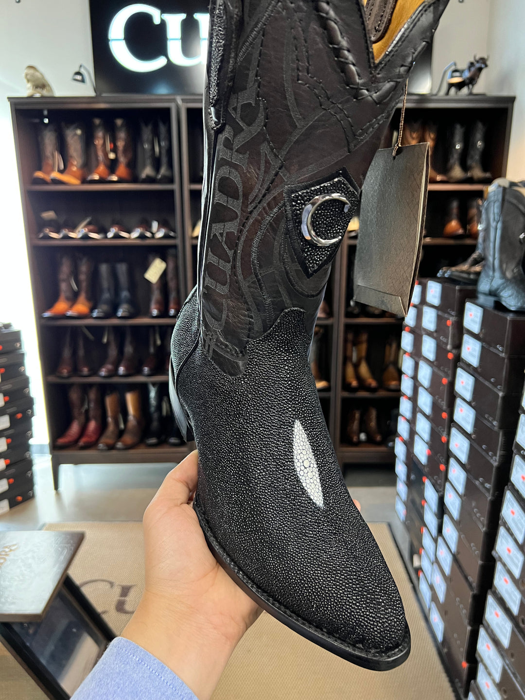 Stingray skin boots online