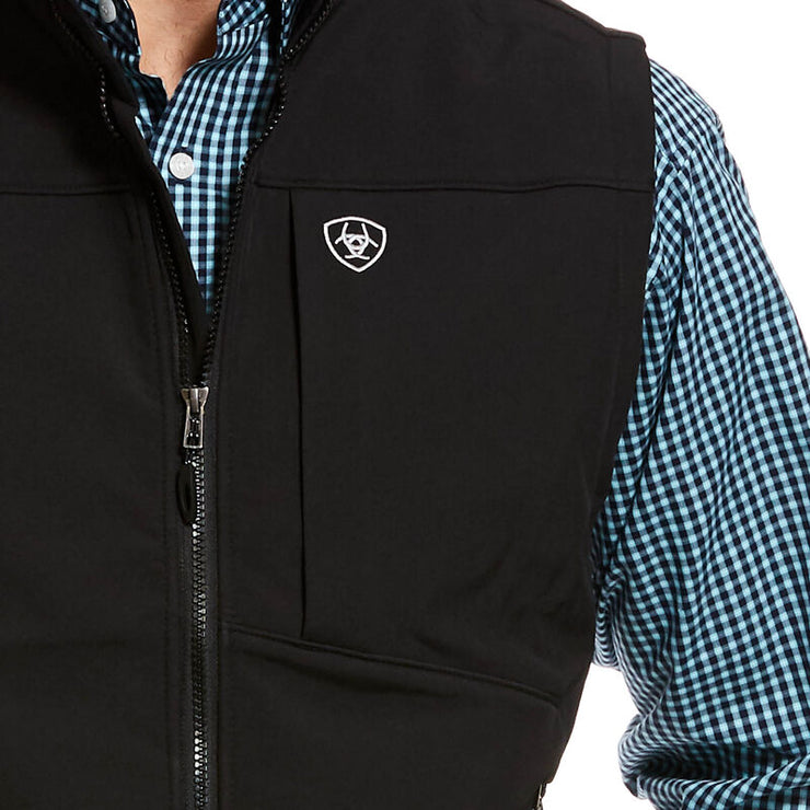 Ariat Men's Logo 2.0 Softshell Vest BLK/BLK