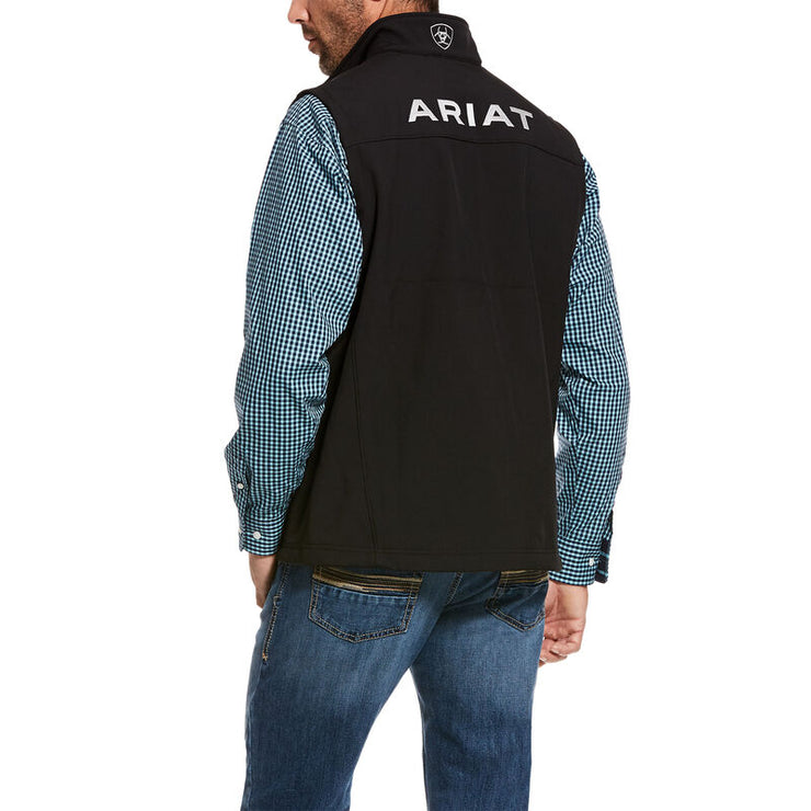 Ariat Men's Logo 2.0 Softshell Vest BLK/BLK