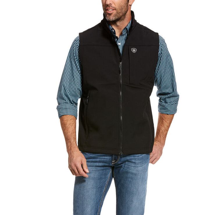 Ariat Men's Logo 2.0 Softshell Vest BLK/BLK