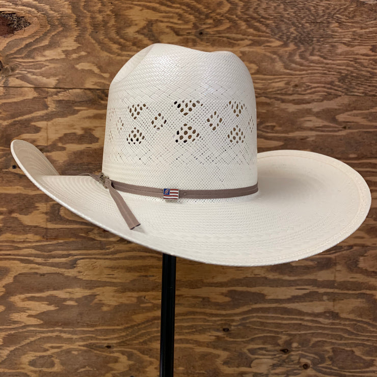 Here's my new summer straw. American hat co 4 1/4” brim with minnick crown  and JB brim. Bought from and shaped by Catalena hatters. : r/CowboyHats